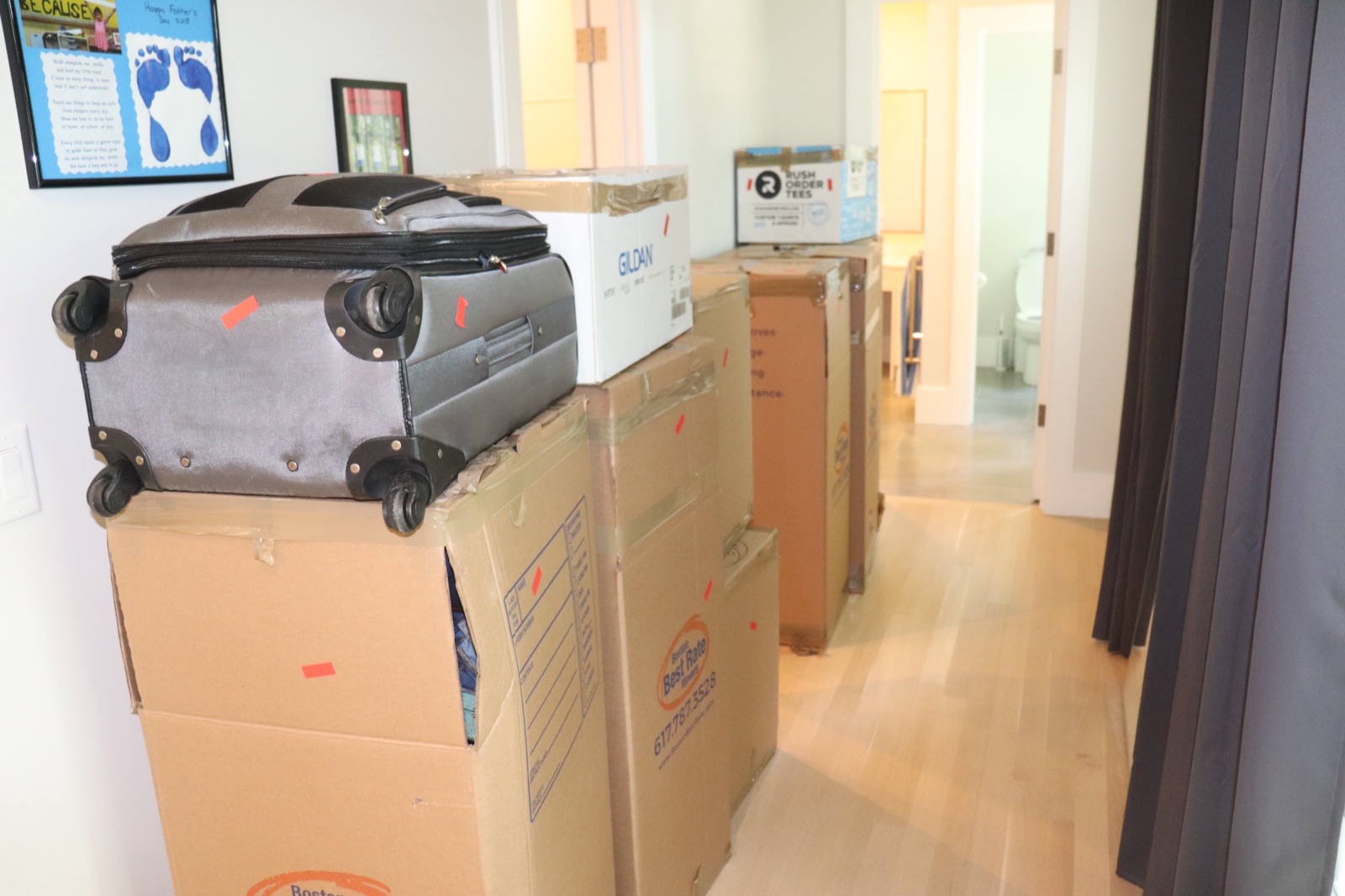 Furniture being loaded by BBRM team