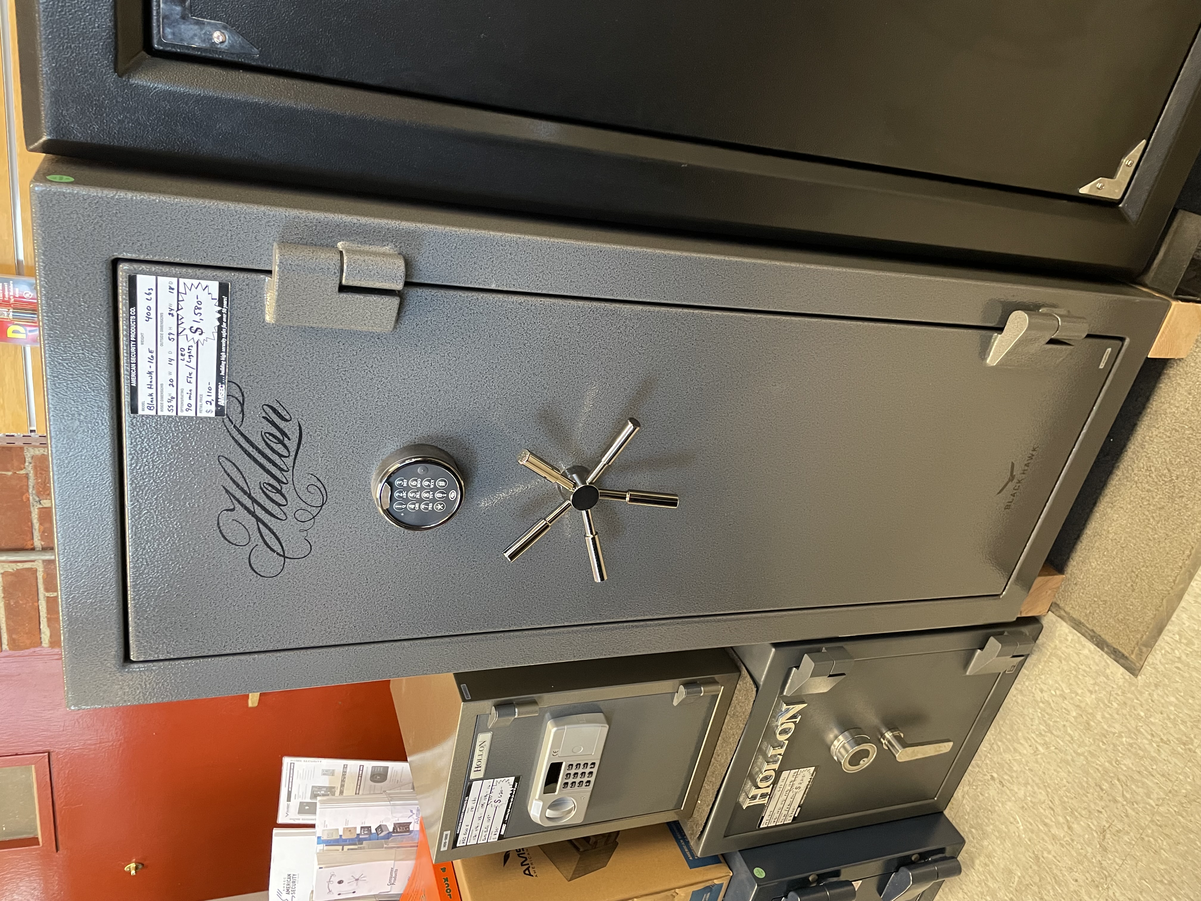 BBRM crew moving a heavy gun safe